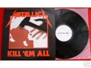 METALLICA: Kill 'em all LP Test w/ Test Label