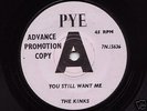 Rare Pop / Beat 45rpm- THE KINKS - UK PYE 15636 DEMO NM