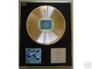 MIKE OLDFIELD TUBULAR BELLS RECORD GOLD VINYL FRAMED