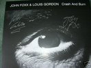 JOHN FOXX  LOUIS GORDON,CRASH + BURN HAND SIGNED LP