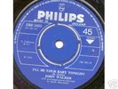 60'S PSYCH JOHN WALKER / BOB DYLAN  RARE IRISH PRESS 45