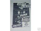 SEX PISTOLS  CLASH 100 CLUB 2/9/1976 ORIGINAL UK POSTER