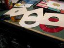 SET of FOUR ELVIS COLORED VINYL 45 's MOODY BLUE RARE