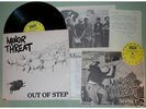 Minor Threat OUT OF STEP 2nd press 3 BONUS ITEMS PUNK