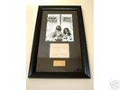 John Lennon and Yoko Ono, signed, rare COA