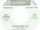 HAL FRAZIER After Closing Time Northern Soul 45