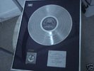 JON ANDERSON (YES) PLATINUM MUSIC AWARD