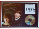 PAUL MCCARTNEY SIGNED FRAMED YESTERDAY &... SHEET MUSIC