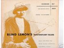 Blind Lemon Jefferson, PENITENTIARY BLUES, NM