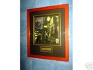 signed david bowie, mick ronson record cover, framed