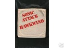 HAWKWIND - SONIC ATTACK. 1-SIDED PROMO IN CLOTH SLEEVE.