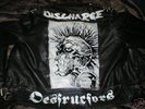 80's vintage punk studed leather jacket.the destructors