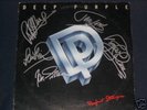 SIGNED LP - DEEP PURPLE - PERFECT STRANGERS + COA -