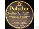 JACQUES THIBAUD VIOLIN Polydor A 6230/2 78 RPM 3-Set