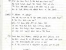 Oasis original hand written lyrics