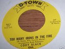 Cody Black too many irons detroit  northern soul 45