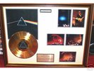 PINK FLOYD  24 CT Gold Disc with Concert Photos + COA