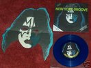 KISS ACE FREHLEY NEW YORK GROOVE BLUE VINYL C/W MASK