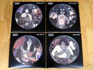KISS 4 Solo picture disc LPs JAPANESE INSERTS acdc ozzy