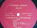 Georges ENESCO  Bach 6 Sonatas and Partitas 3LP BOX