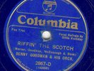 Blue wax columbia. Benny Goodman, riffin the scotch. V+