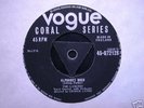 THE LANCERS 45 RPM TRI-CENTRE VOGUE CORAL UK ORIG 1959