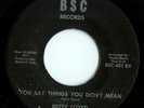 BETTY LLOYD 45 record I'M CATCHING ON BSC SOUL VG++