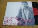ART PEPPER The Return Of JAZZ WEST LP