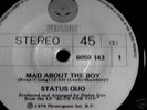 STATUS QUO -MAD ABOUT THE BOY - RARE NZ 7