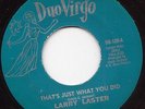 Rare Northern Soul - Larry Laster - Duo Virgo