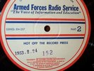 Stan Freberg DJ 16-Inch Radio Transcription Discs