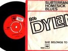 BOB DYLAN 7' Subterranean Homesick DENMARK PS VERY RARE