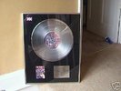 Silver award disc for Erasure 'Wild' Album