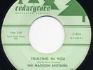 RARE Doo Wop 45- The Madison Brothers - Trusting In You