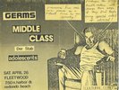GERMS, MIDDLE CLASS,DER STAB, ADOLESCENT FLYER 1980