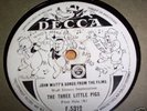 Rare Disney label -- Big Bad Wolf & 3 Little Pigs
