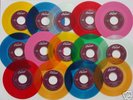 beatles juke box colored vinyl set mint & title strips