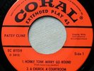 PATSY CLINE EP Honky Tonk Merry Go Round CORAL  NM-