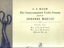 33CX 1287 Martzy Bach Unaccompanied Violin Sonatas 3 &