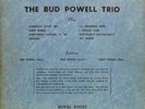 Bud Powell Trio-Vol. 1-Roost 401-RARE 10