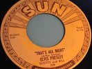 ORIGINAL ELVIS PRESLEY SUN 45 RPM ALL 5  209 - 223