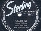 Rare Country 78 - Hank Williams 1st Record -Calling You