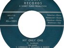 THE SAINTS My Only One Doo Wop 45 Teen