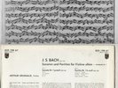 GRUMIAUX solo violin BWV 1001-1002 BACH Philips SS