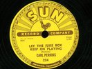 CARL PERKINS SUN 78 RPM 224  GONE GONE GONE NEAR MINT