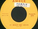 THE PEARLS *It Must Be Love* Original AMBER Label 45
