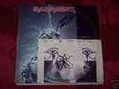 IRON MAIDEN SIGNED PROMO LP  LIVE AT LONG BEACH ARENA