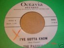 RARE 'DOO-WOP'  THE PASSIONS on OCTAVIA # 8005 /NM/1962