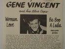 GENE VINCENT BE-BOP A-LULA PROMO CAP 3450, MINT-