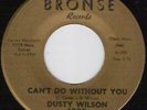DUSTY WILSON Cant Do Without... NORTHERN SOUL 45 Bronse